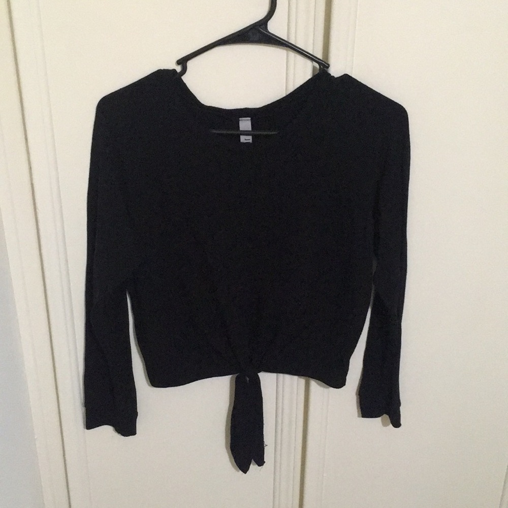 Long Sleeve Tie Shirt